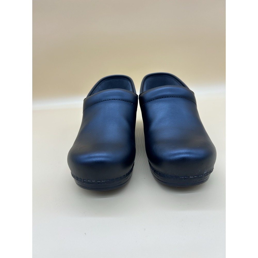 Dansko XP 2.0 Black Leather Clogs EU 41 US 10.5 Nurse Work Slip Resistant - Picture 2 of 9
